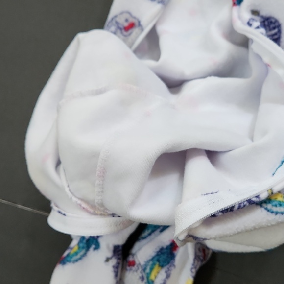 Vintage 1990s Small Steps One Piece Footsie Pajamas Zoo Animals 2T - Picture 11 of 11